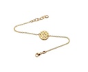 Sonne Mond u. Sterne - Armband Loch  585/000 Gelbgold